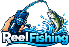 Reel Fishing game logo